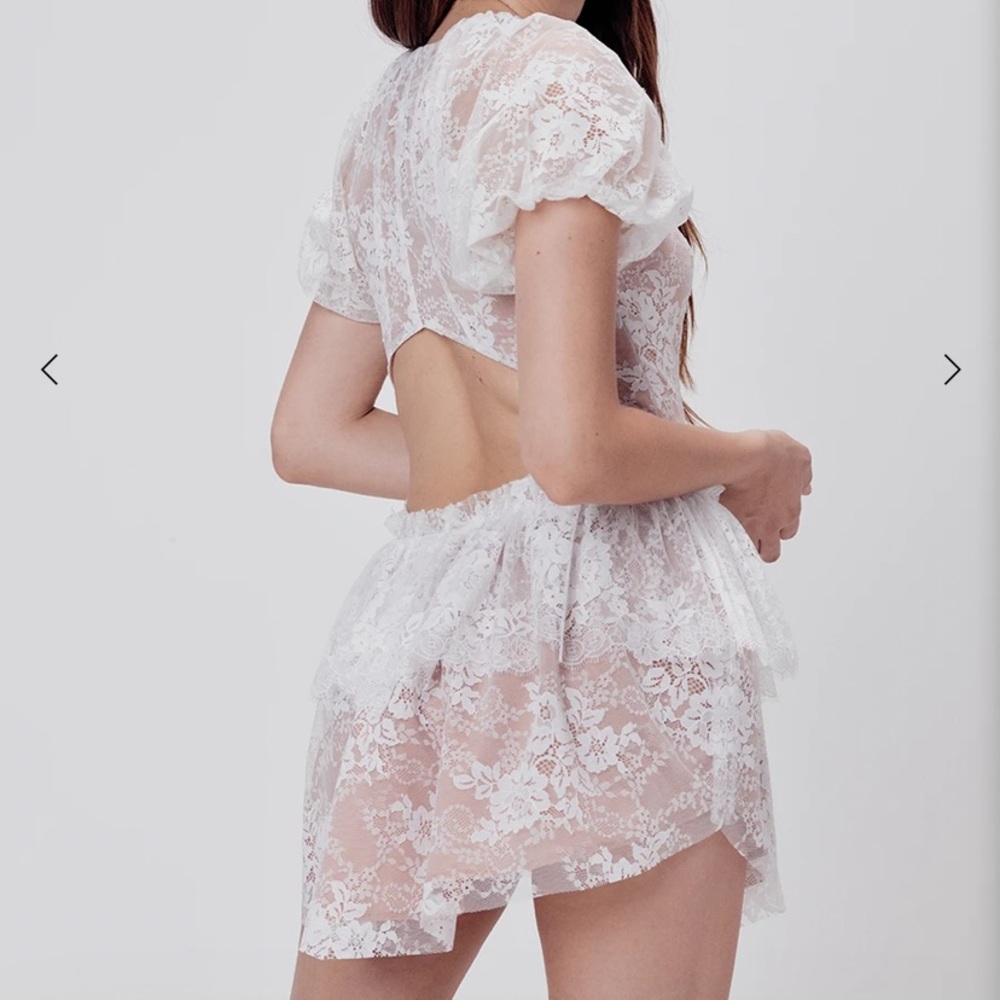 FOR LOVE AND LEMONS 🍋 VERBENA LACE TIERED DRESS - Picture 8 of 10